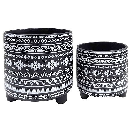 CJ. DE CACHEPOTS DE CERAMICA - 2PS