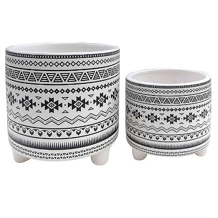 CJ. DE CACHEPOTS DE CERAMICA - 2PS