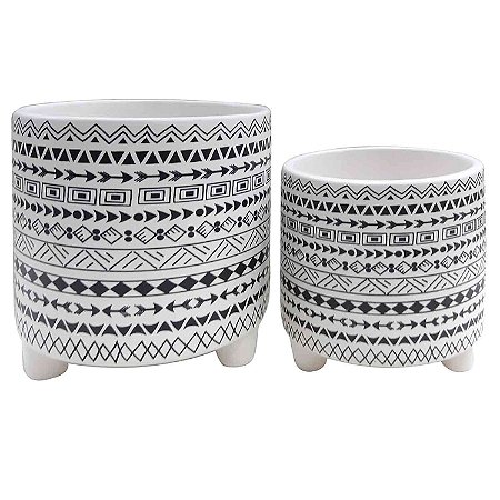 CJ. DE CACHEPOTS DE CERAMICA - 2PS