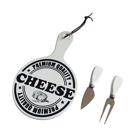 KIT PARA QUEIJO  3 PCS 30,5CM X 24,3CM X 2,8CM