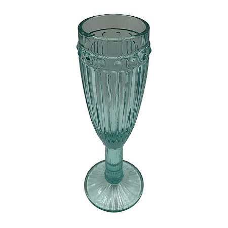 CJ TACAS DE CHAMPANHE DE VIDRO VERDE 185ML