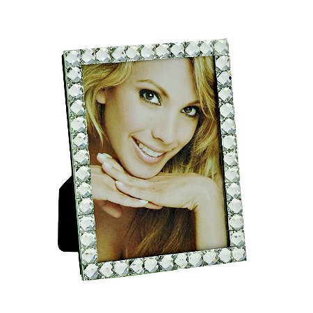 PORTA RETRATO COM MOLDURA EM ESPELHO