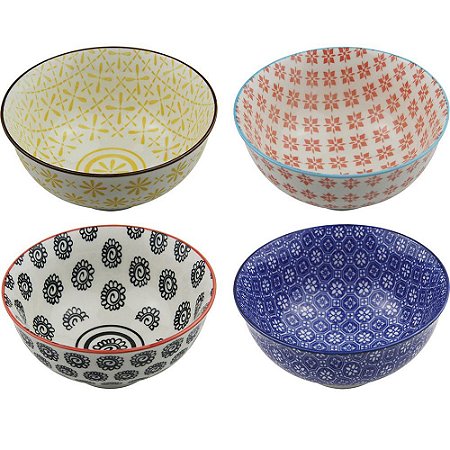 CJ DE CUMBUCAS DECORATIVO - 4 PCS - 12X6 CM