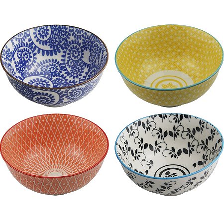 CJ DE CUMBUCAS DECORATIVO - 4 PCS - 12X6 CM