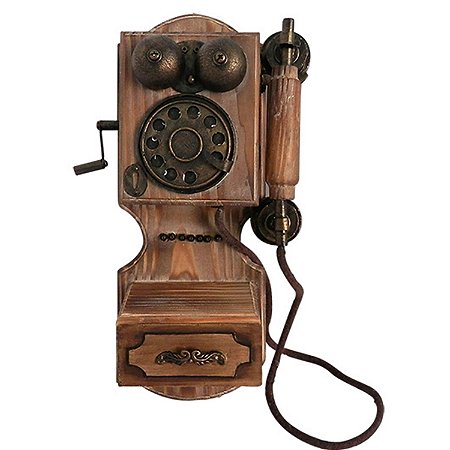CAIXA MINI TELEFONE RETRO 30 CM