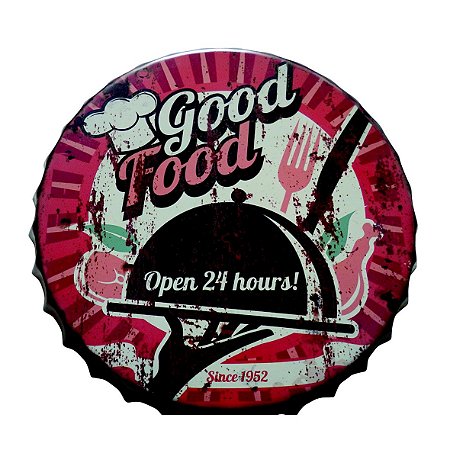 PLACA DECORATIVA DE METAL 51CM X 51CM