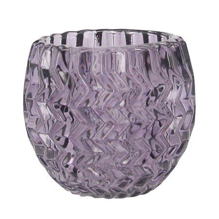 CJ DE CASTICAIS DE VIDRO LILAS  6PCS 25CM X 16,5CM X 7,5CM