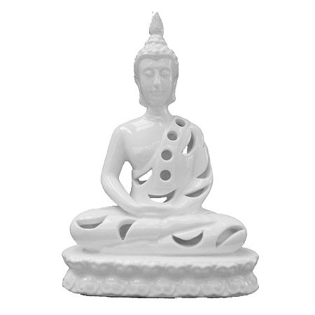 BUDDHA DE CERAMICA 15CM X 8,5CM X 22CM