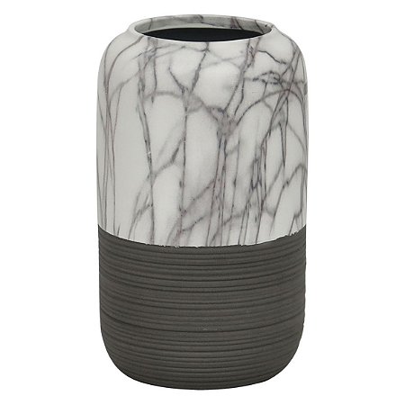 VASO DE CERAMICA MARMORIZADA 12,5CM X 12,5CM X 20,8CM