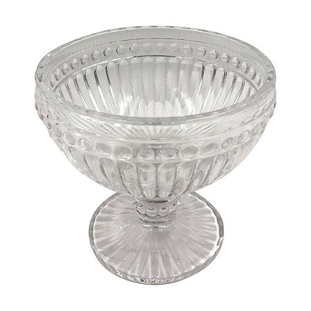CJ TACAS DE SOBREMESA DE VIDRO TRANSPARENTE  350ML