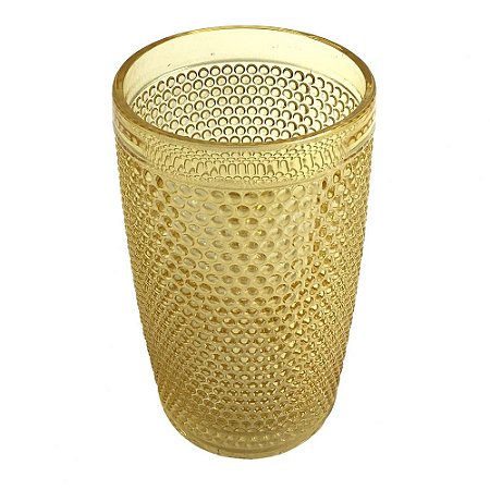 CJ. DE COPOS DE VIDRO AMBAR - 370ML - 6PS