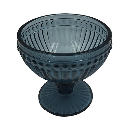 CJ TACAS DE SOBREMESA DE VIDRO AZUL  350ML