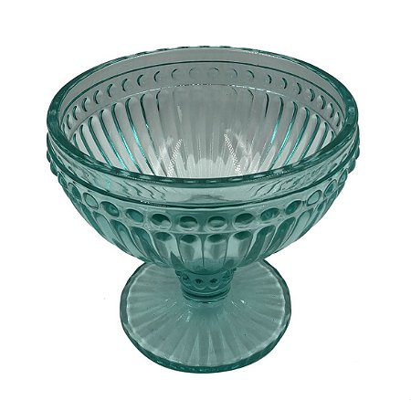 CJ TACAS DE SOBREMESA DE VIDRO VERDE  350ML