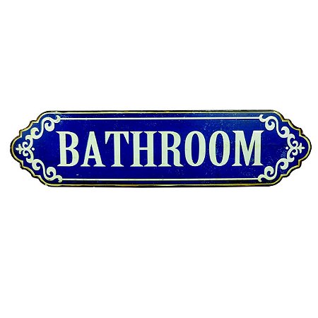PLACA DECORATIVA DE METAL 53CM X 0,6CM X 13,4CM