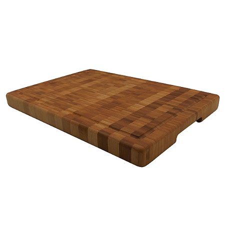 TABUA DE MADEIRA DE BAMBU 35CM X 25CM X 3CM