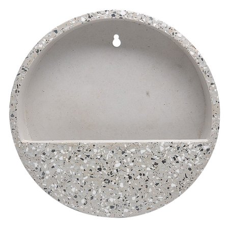 VASO PARA PAREDE DE CIMENTO CINZA