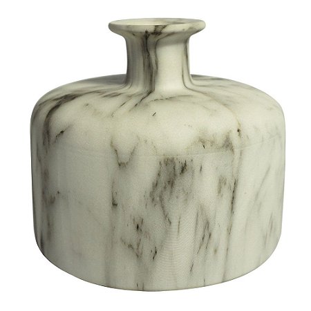VASO DE CERAMICA MARMORIZADO 15,5CM X 15,5CM X 13,5CM