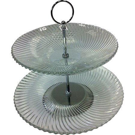 PRATOS PARA DOCES - 2 ANDARES - H 28 CM