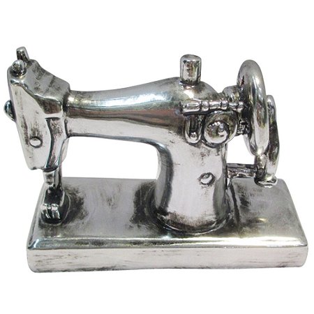 MAQUINA DE COSTURA DE RESINA PRATA