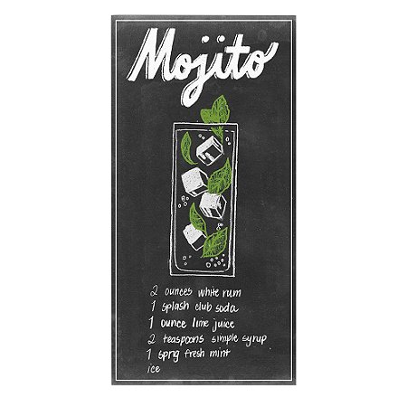 TELA DE METAL MOJITO 30CM X 60CM X 0,7CM