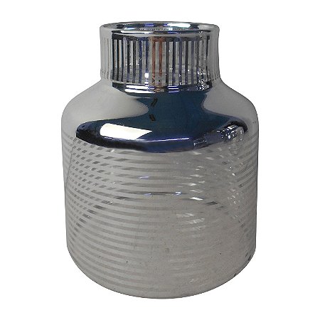 VASO DE VIDRO LISTRADO 12CM X 14CM