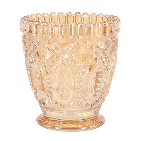 CJ DE CASTICAIS DE VIDRO AMBAR  6PCS 22CM X 14,5CM X 8CM