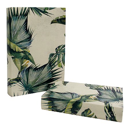 CJ DE CAIXAS LIVRO  2PCS G19CM X 5CM X 27CM  P14CM X 3,5CM X