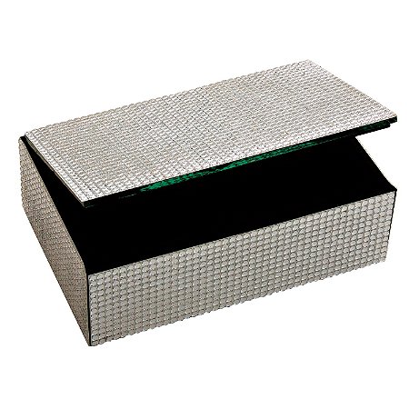 PORTA JOIA REVESTIDO DE VIDRO DETALHADO