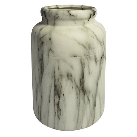 VASO DE CERAMICA MARMORIZADO 14CM X 14CM X 19CM
