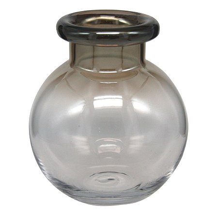 VASO DE VIDRO METALIZADO