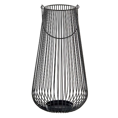 LANTERNA DE METAL PRETA