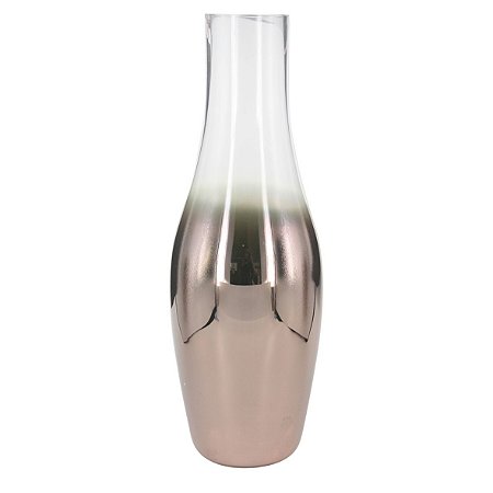 VASO DE VIDRO DEGRADE COBRE 12CM X 35CM