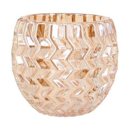 CJ DE CASTICAIS DE VIDRO AMBAR  6PCS 7CM X 7CM X 7,5CM