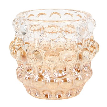 CJ DE CASTICAIS DE VIDRO AMBAR  6PCS 23,5CM X 15,5CM X 7CM