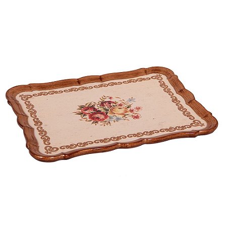 BANDEJA DE MADEIRA 51CM X 39,5 X 2CM