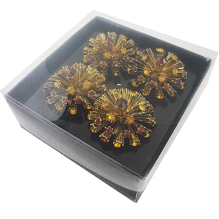 CJ DE PORTA GUARDANAPO - 4 PCS - 5X5 CM