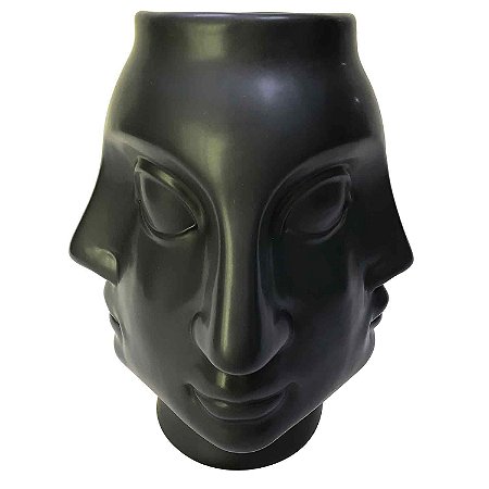 VASO DE CERAMICA PRETO