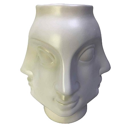 VASO DE CERAMICA OFF WHITE