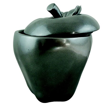 POTE DECORATIVO DE RESINA CINZA 18,5CM X 18,5CM X 22CM