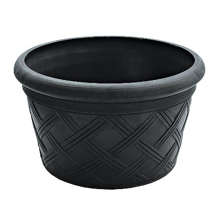VASO DE FIBER CLAY PRETO