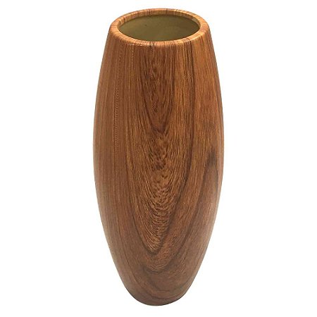 VASO DE CERAMICA ESTILO MADEIRA