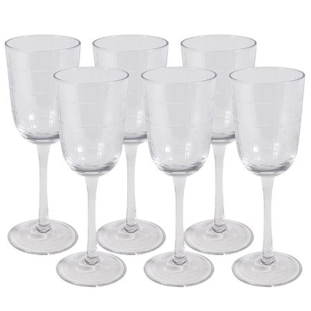 CJ DE TACAS PARA VINHO BRANCO - 6 PCS