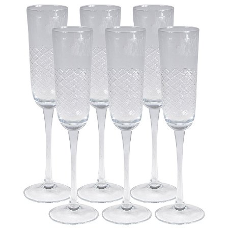 CJ DE 6 TACAS PARA CHAMPAGNE