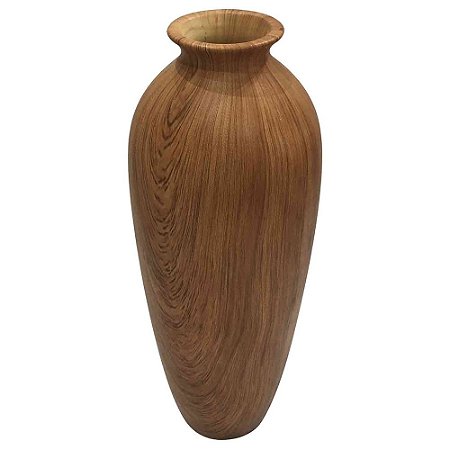 VASO DE CERAMICA ESTILO MADEIRA