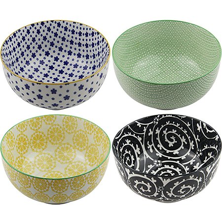 CJ DE CUMBUCAS DECORATIVO - 4 PCS - 13X7 CM