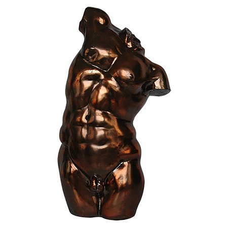 TRONCO HUMANO DECORATIVO DE RESINA  - 17X11X31 CM