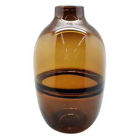 VASO DE VIDRO AMBAR