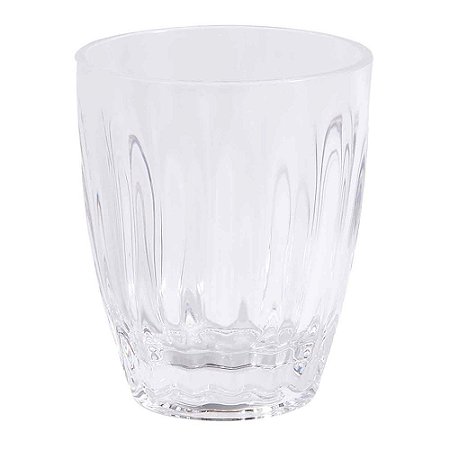 CJ. DE COPO DE ACRÍLICO TRANSPARENTE 400ML - 6PS