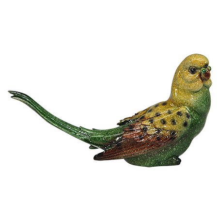PASSARO DECORATIVO DE RESINA -  27X8.5X15 CM