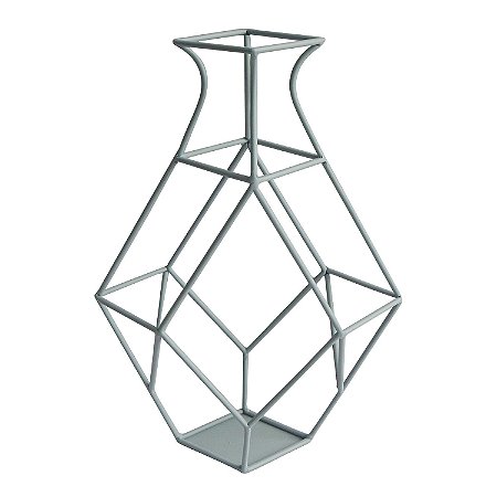 VASO DECORATIVO DE METAL 22CM X 9CM X 31,5CM